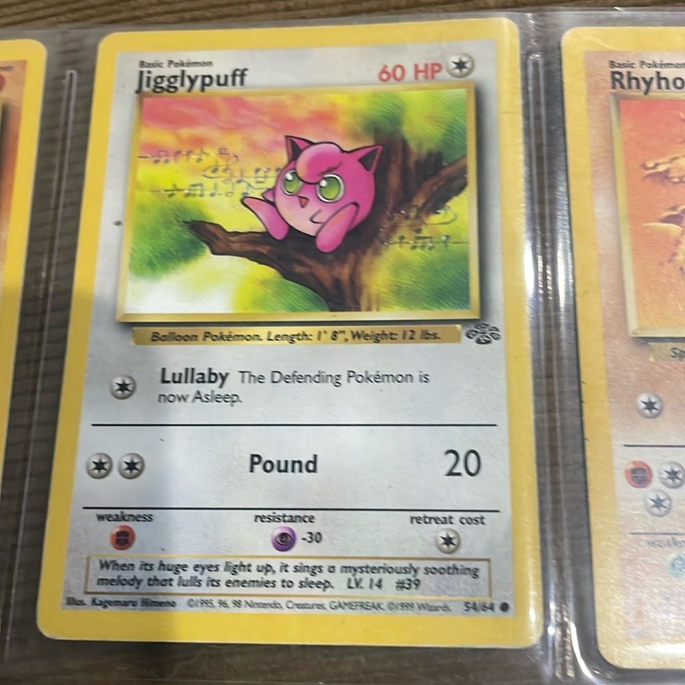 Pokémon JIGGLYPUFF LV.14 #39 54:64 60HP